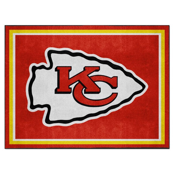 Rug 8x10 Kansas City Chiefs NFL - Man Cave Boutique
