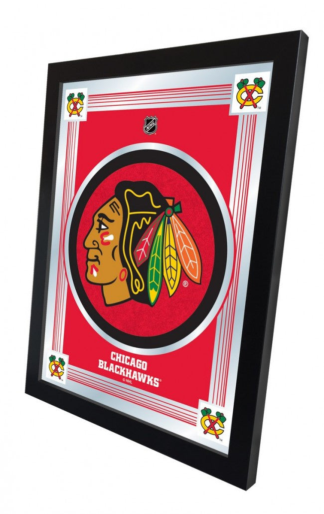 Chicago Blackhawks NHL ® Red Logo Mirror - Man Cave Boutique