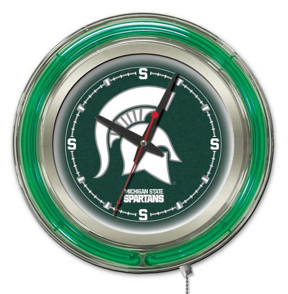 15" Michigan State University Logo Wall Clock - Man Cave Boutique