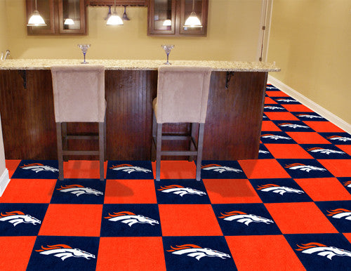 NFL Denver Broncos Carpet Tiles