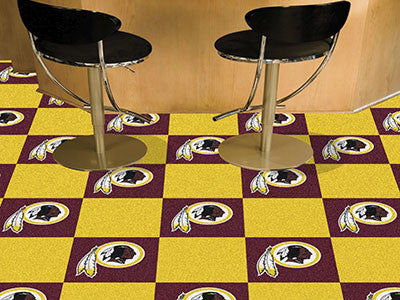 Officially Licensed NFL Washington Redskins Logo Carpet Tiles