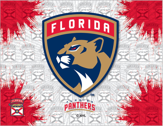Florida Panthers NHL Logo Printed Canvas Wall Art 24x32 - Man Cave Boutique