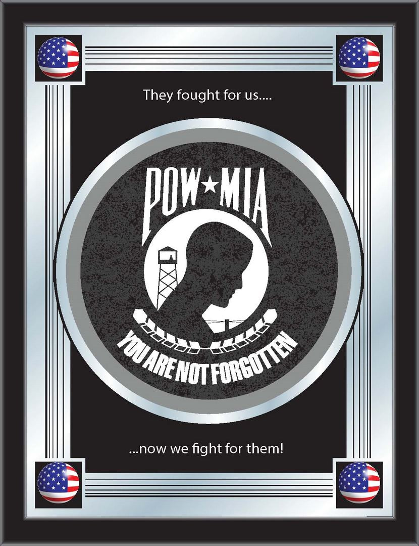 US POW/MIA Logo Mirror - Man Cave Boutique