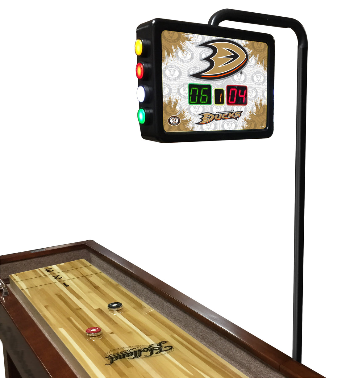 Anaheim Ducks NHL Electronic Shuffleboard Table Scoring Unit - Man Cave Boutique
