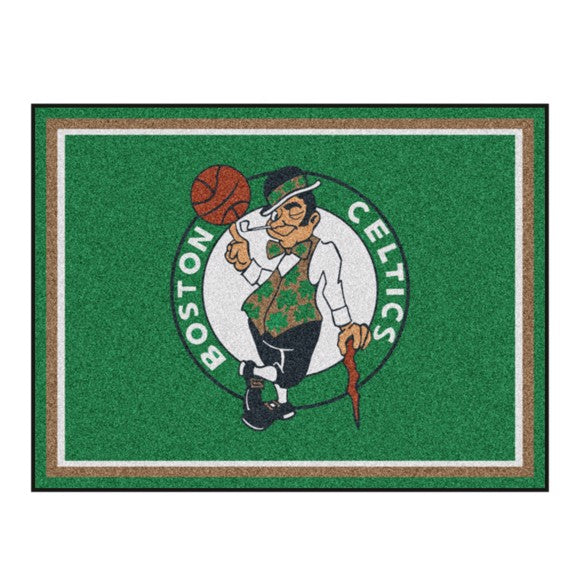 Rug 8x10 Boston Celtics NBA - Man Cave Boutique