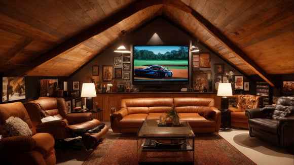Create the Ultimate Attic Man Cave Space