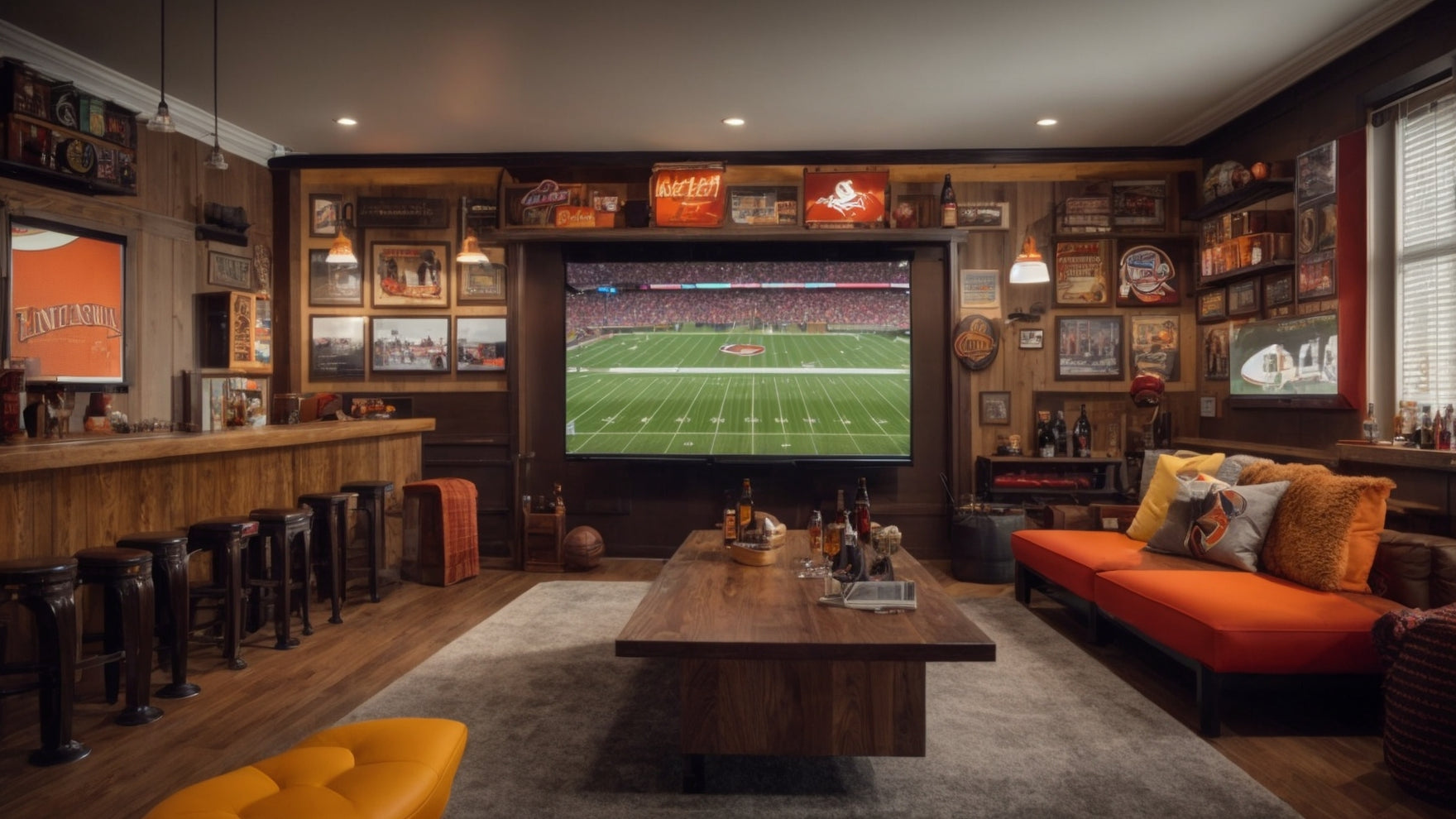 How to Create the Ultimate SportsThemed Man Cave Sanctuary Man Cave