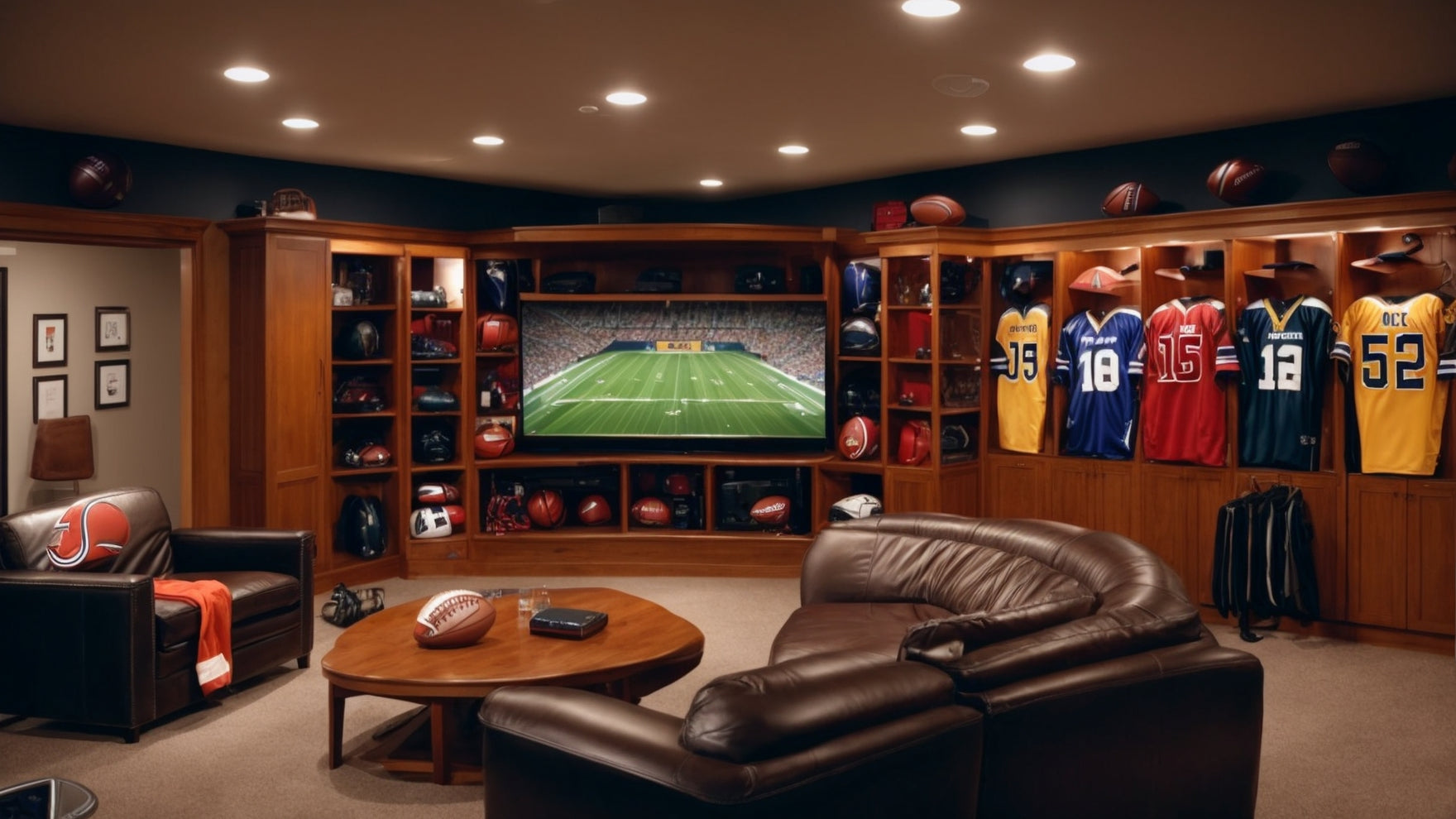 Pro Sports Locker Room Theme: Ultimate Man Cave Design Tips - Man Cave ...