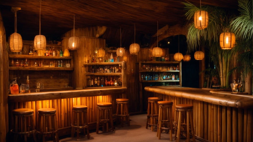 Create a Man Cave Tiki Bar Theme