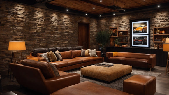 Design a Man Cave Accent Wall