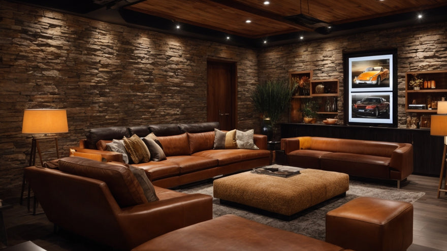 Design a Man Cave Accent Wall