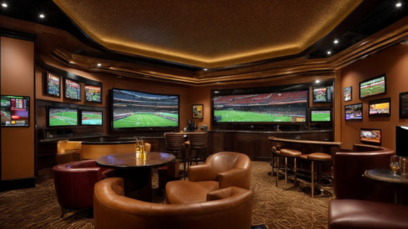 Design a Man Cave with a Professional Casino Sports Betting Theme