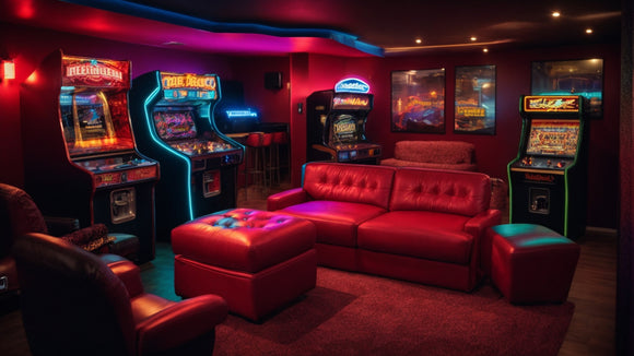 Create a Man Cave Retro Arcade Room