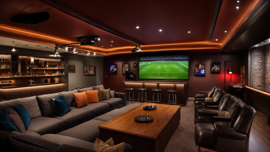 Sports Themed Man Cave