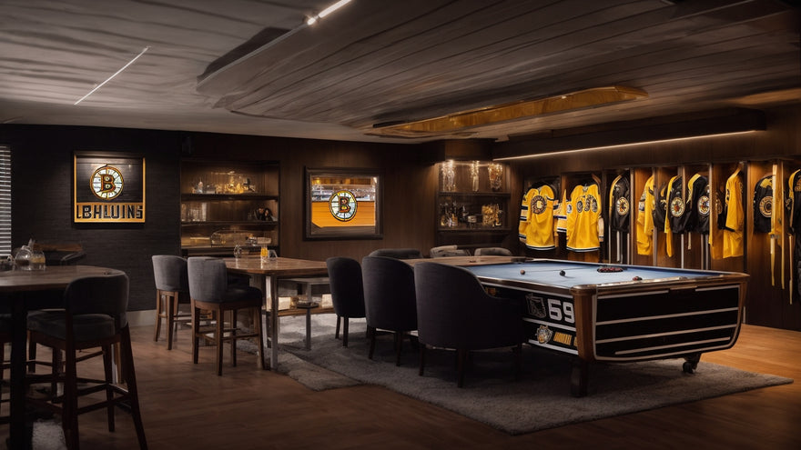 Design an NHL Hockey-themed Man Cave