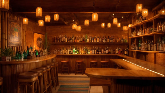 Transform Your Man Cave into a Tiki Bar Getaway: A Tropical Oasis in Your Home