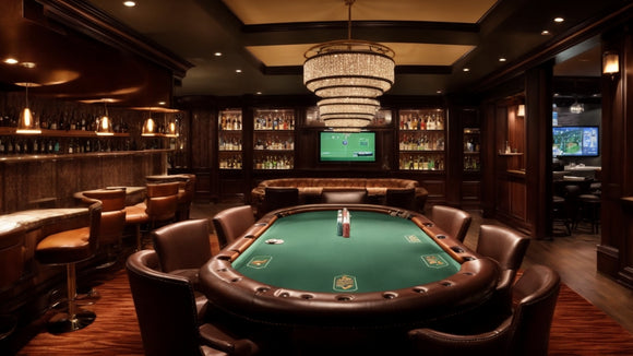 Transform Your Basement into Your Own Man Cave Poker Palace.