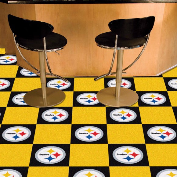 Pittsburgh Steelers NFL Carpet Tiles - Man Cave Boutique