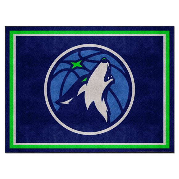 Rug 8x10 Minnesota Timberwolves NBA - Man Cave Boutique