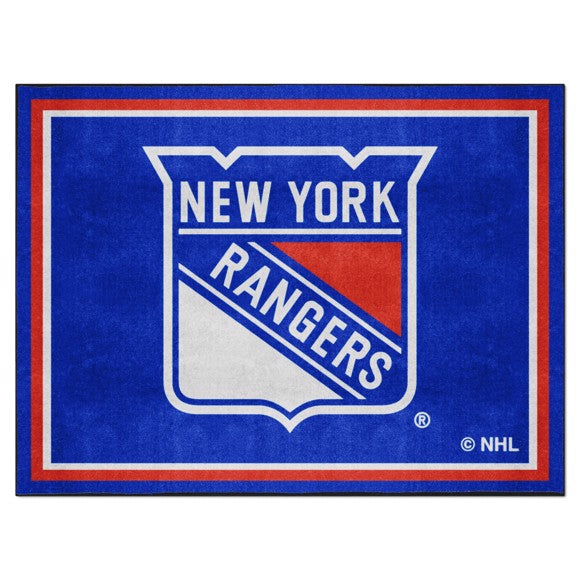 Rug 8x10 New York Rangers NHL - Man Cave Boutique