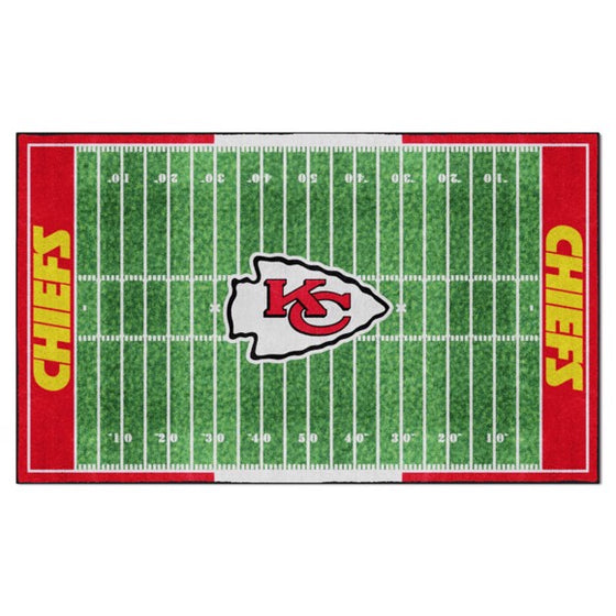 Kansas City Chiefs NFL 6X10 Plush Rug - Man Cave Boutique