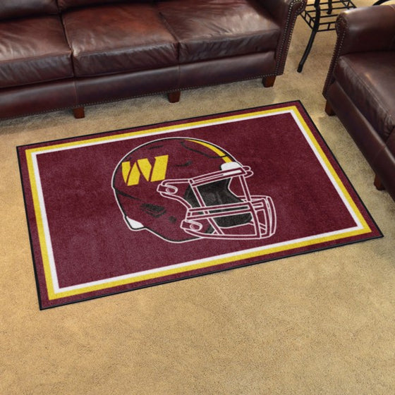 Rug 4 x 6 Washington Commanders NFL - Man Cave Boutique