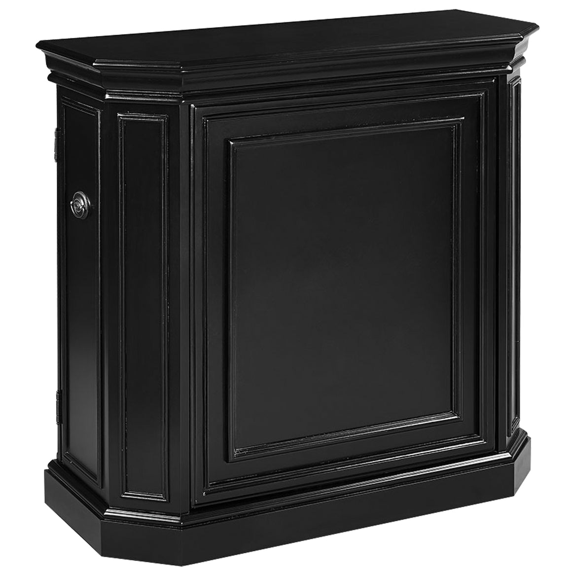 Bar Cabinet 40" with Spindle - Black Finish - Man Cave Boutique