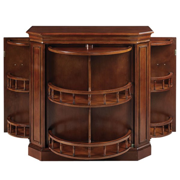 Bar Cabinet 40" with Spindle - Chestnut Finish - Man Cave Boutique