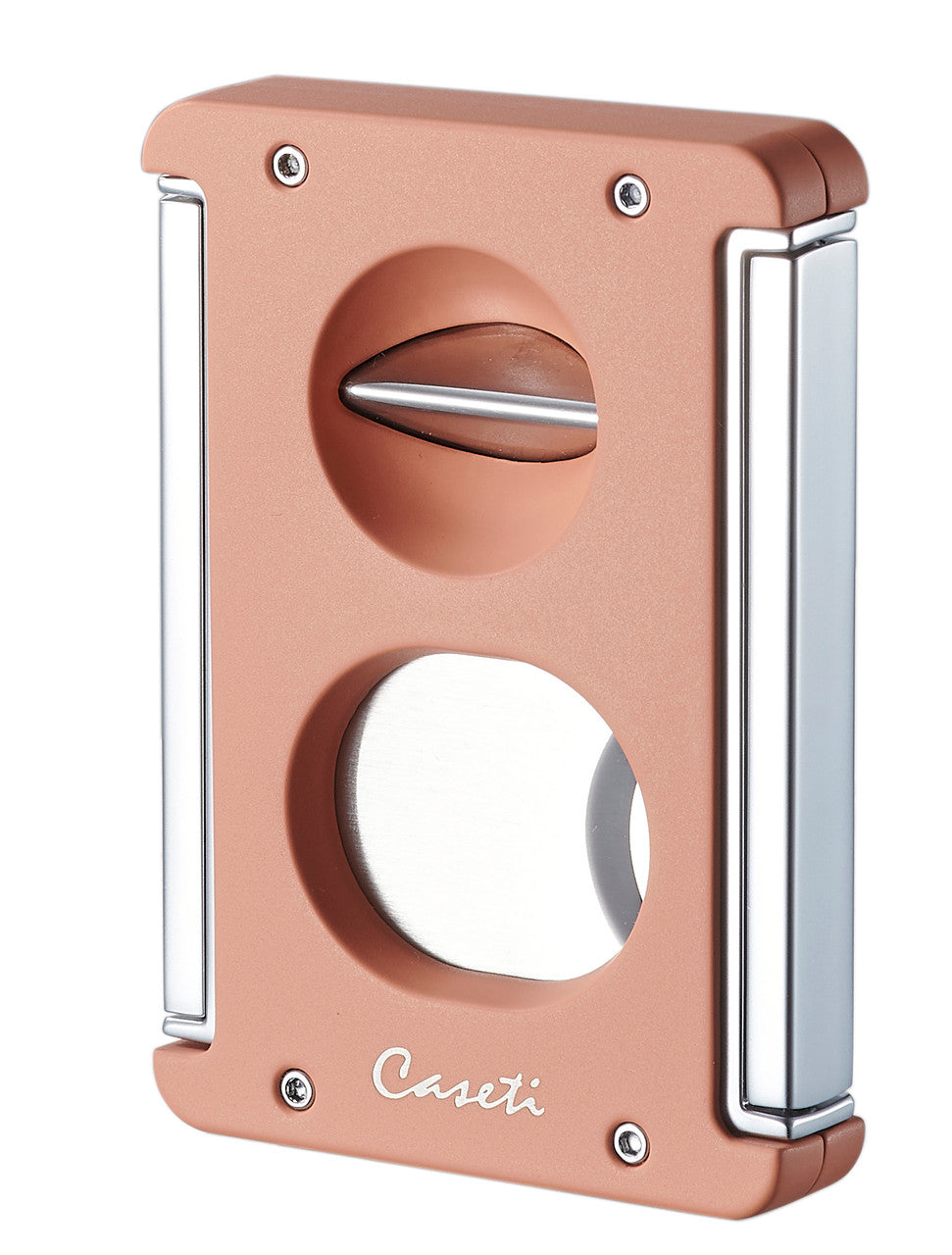 Cigar Cutter Caseti Trident X 3-IN - Salmon - Man Cave Boutique