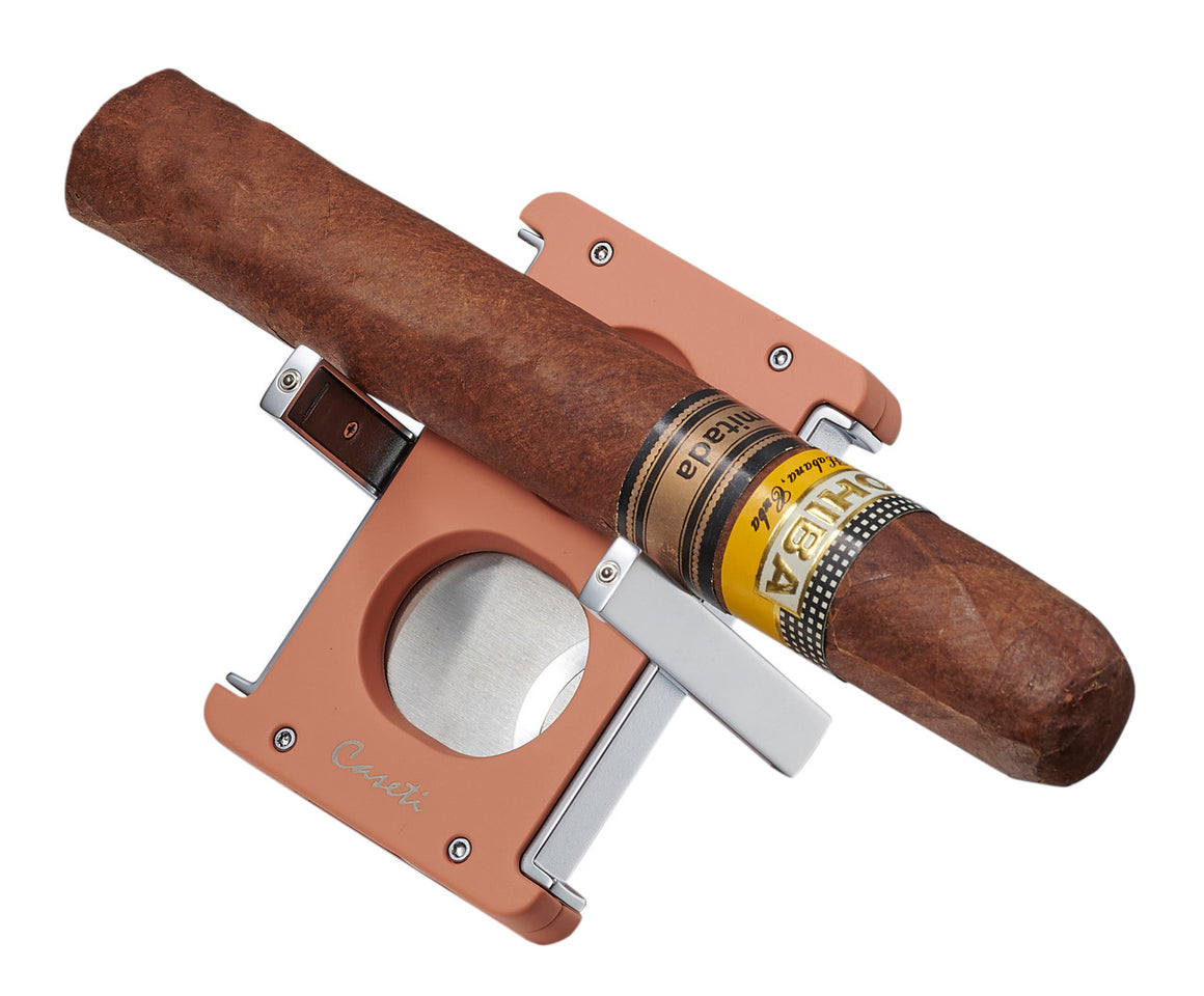 Cigar Cutter Caseti Trident X 3-IN - Salmon - Man Cave Boutique