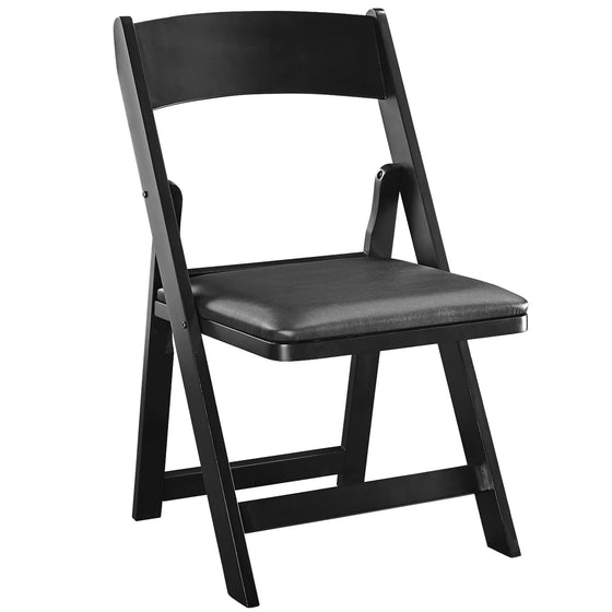 Folding Game Chair Black Finish - Man Cave Boutique