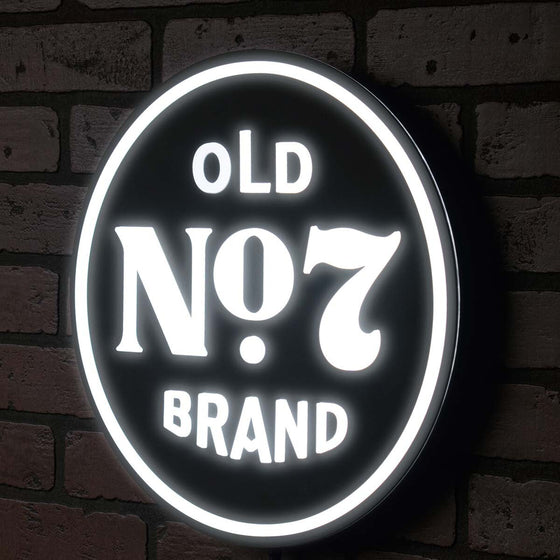 Jack Daniels's Old No. 7 LED Sign - 15"D - Man Cave Boutique