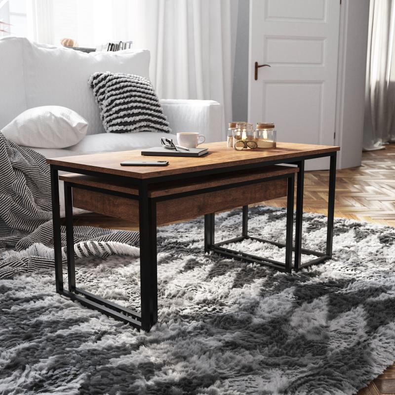 Nesting 2-Piece Coffee Table Set - Man Cave Boutique