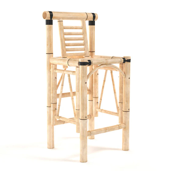Bamboo Tiki Bar Stools Set (2) - Man Cave Boutique