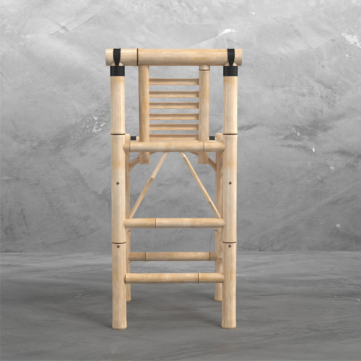Bamboo Tiki Bar Stools Set (2) - Man Cave Boutique