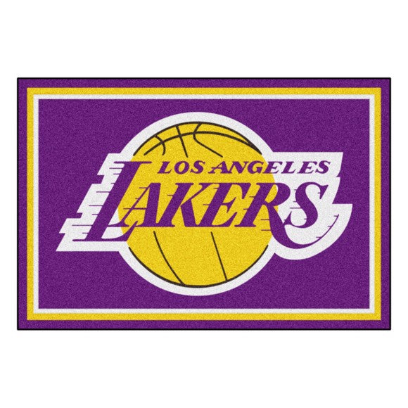 Rug 5x8 Los Angeles Lakers NBA - Man Cave Boutique