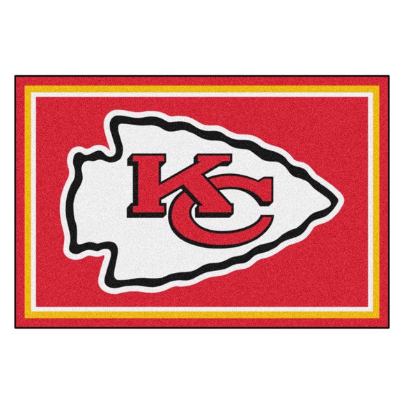 Rug 5x8 Kansas City Chiefs NFL - Man Cave Boutique