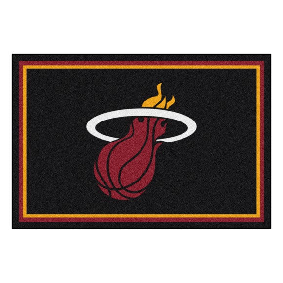 Rug 8x10 Miami Heat NBA - Man Cave Boutique