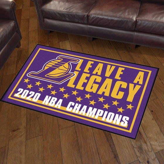 Rug 3x5 Lakers NBA Champions 2020 - Man Cave Boutique