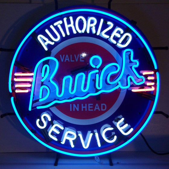 GM Buick Neon Sign with Backing - Man Cave Boutique