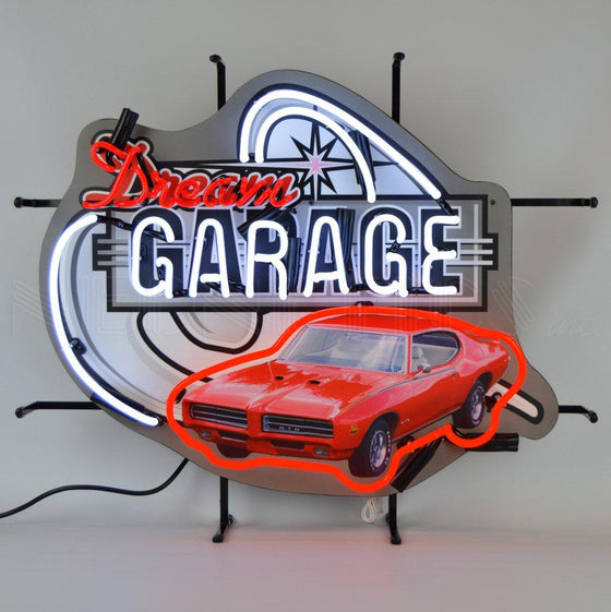 DREAM GARAGE GTO NEON SIGN - Man Cave Boutique