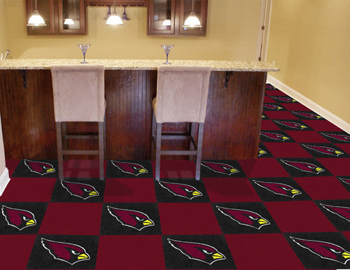 Carpet Tiles Arizona Cardinals NFL - Man Cave Boutique
