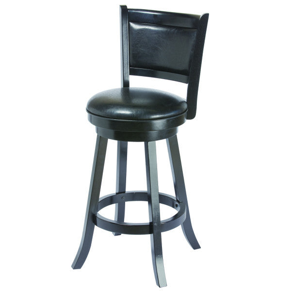 Wood Barstool with Back - Man Cave Boutique