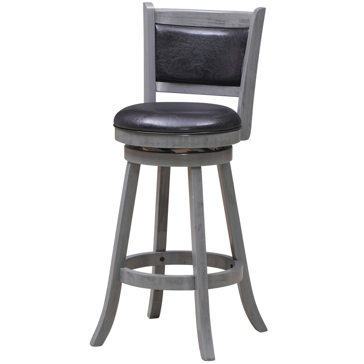 Wood Barstool with Back - Man Cave Boutique