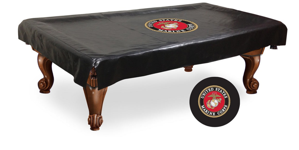 US Marine Corps Logo Billiard Table Cover - Man Cave Boutique