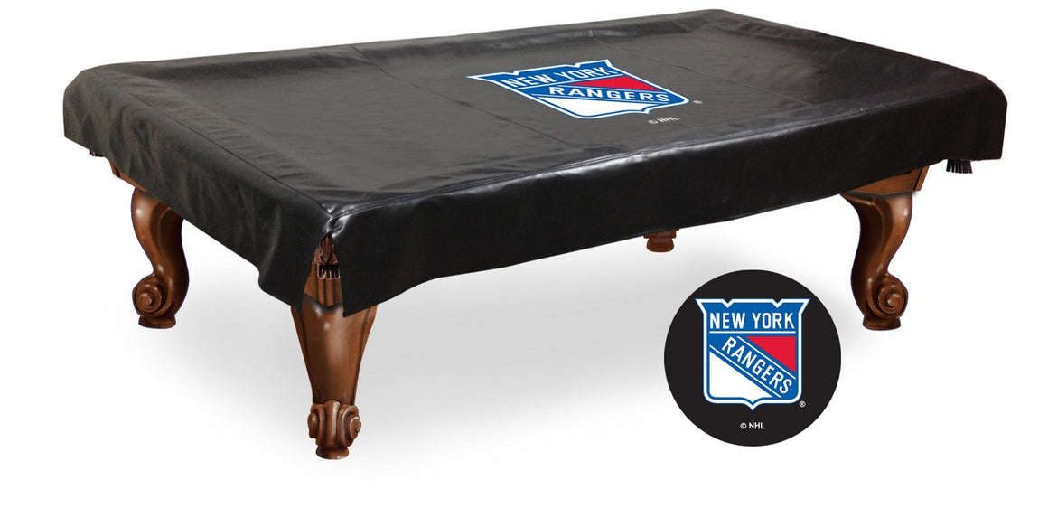 New York Rangers ® NHL Logo Billiard Table Cover - Man Cave Boutique