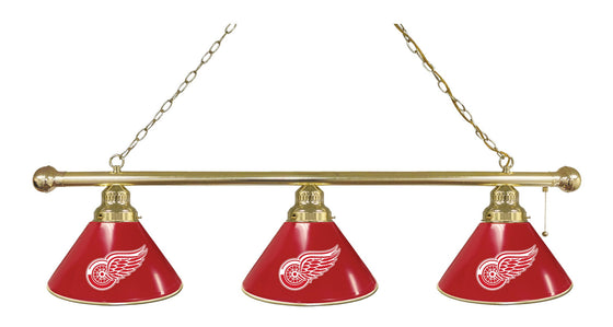 Detroit Red Wings 3 Shade Billiard Light - Man Cave Boutique