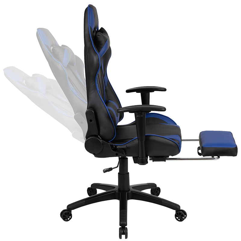 Gaming Desk & Chair Set - X30 Blue - Man Cave Boutique