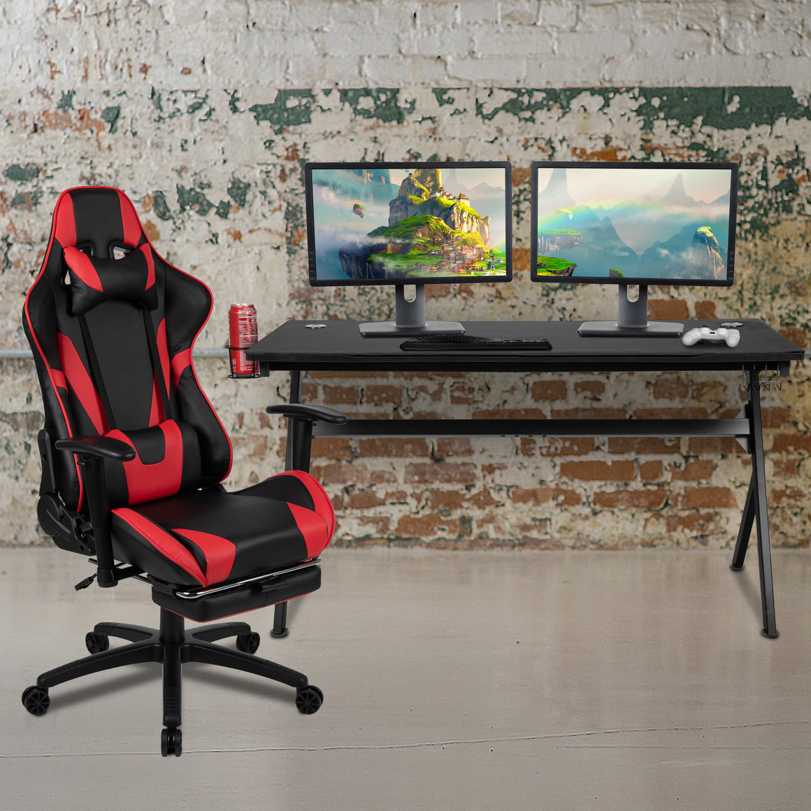 Gaming Desk & Chair Set - X30 Red - Man Cave Boutique
