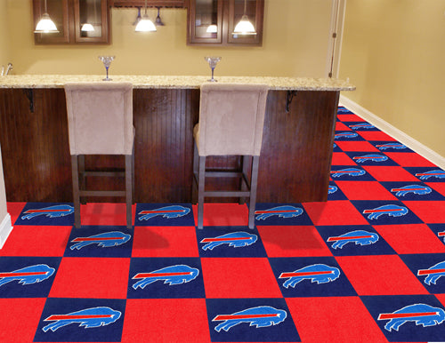 Buffalo Bills NFL Logo Carpet Tiles - Man Cave Boutique